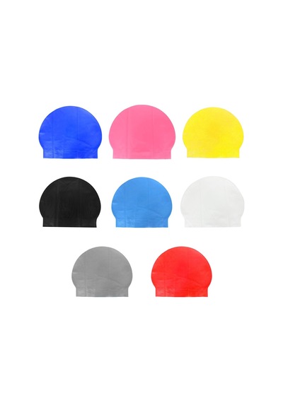 Bermuda Latex Swim Cap Yüzücü Bonesi Beyaz
