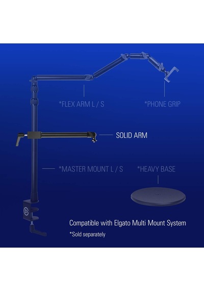 Elgato Solid Arm Taşıyıcı Kol, Kamera & Işık & Mikrofon Bağlantıl