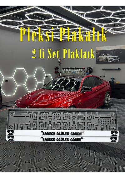 Sadece Ölüler Görür Yazılı Pleksi Plakalık
