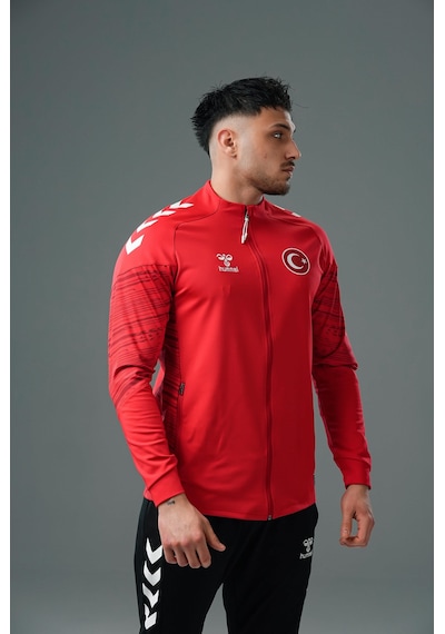 Hummel Milli Takım Line Kamp Eşofman Üstü Kırmızı