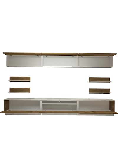 Decoraktiv Trendstyle 8ys Mdf Tv Ünitesi Tv Sehpası - Beyaz Pera Beyaz - Meşe