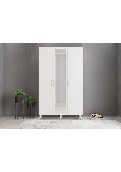 Açelya Portmanto Vestiyer Ayakkabılık Beyaz-m4 105cm Montaj Dahil