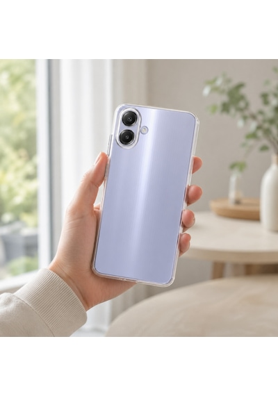 Samsung Galaxy A07 İle Uyumlu Kılıf Şeffaf Kamera Korumalı 3d