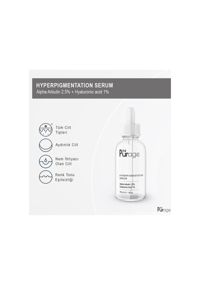 Hyperpigmentation Serum Alpha Arbutin 2.5% Hyaluronic Acid 1% - Hiperpigmentasyon Serumu
