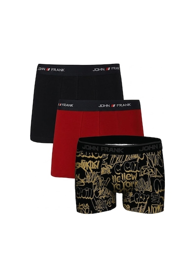 John Frank Logolu Pamuklu 3'lü Paket Boxer Erkek Boxer Jfbs3 Lacivert-kırmızı-ssarı John Frank Logolu Pamuklu 3'lü Paket Boxer Erkek Boxer Jfbs3 Lacivert-kırmızı-ssarı