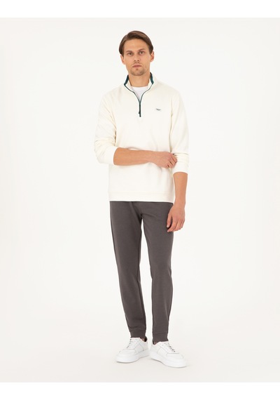 Pierre Cardin Erkek Ekru Sweatshirt 50290662-vr019 Ekru
