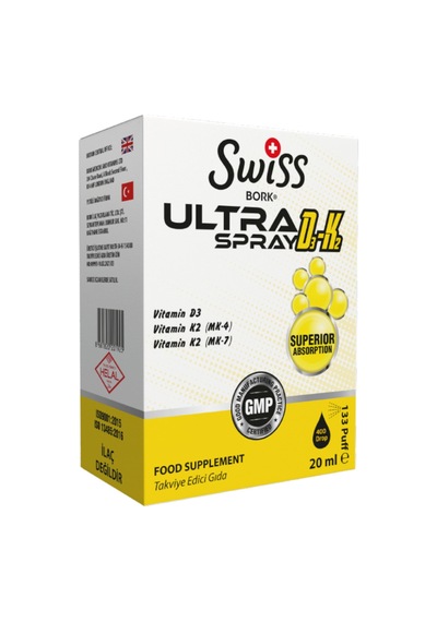 Ultra D3-K2 Vitamin Sprey-Damla