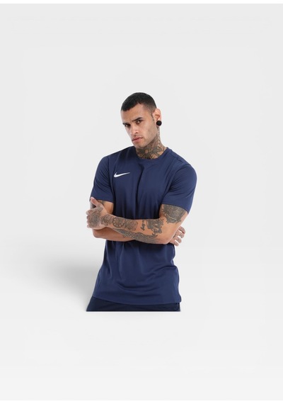 Nike Dri-fıt Park Vıı Bv6708-010 Erkek Futbol Forması Siyah Antrenman Tişörtü Lacivert