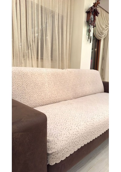 Çita Koltuk Örtüsü Lüks Keçeli Alt Kumaş Kaymaz Koltuk Örtüsü 175x220 Oturma Yeri Ve Sırtını Kapatır Taş