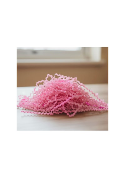 Pembe Z Zigzag Kırpık Kâğıt Hediye Kutu İçi Dolgu Süsleme Ve Dolgu Malzemesi 100 Gr