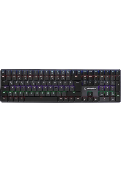 Granıte Pro Siyah/gri Low Profile Red Swıtch Q Rainbow Mekanik Gaming Oyuncu Klavye