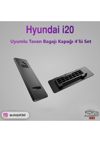 Hyundai İ20 Uyumlu Tavan Bagajı Kapağı 4 Lü Set