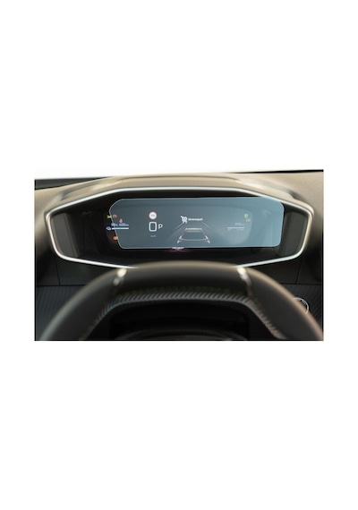 Peugeot Uyumlu 2008 10 İnç Dijital Gösterge Araç Ekran Koruyucu 9h Nano Kırılmaz Şeffaf