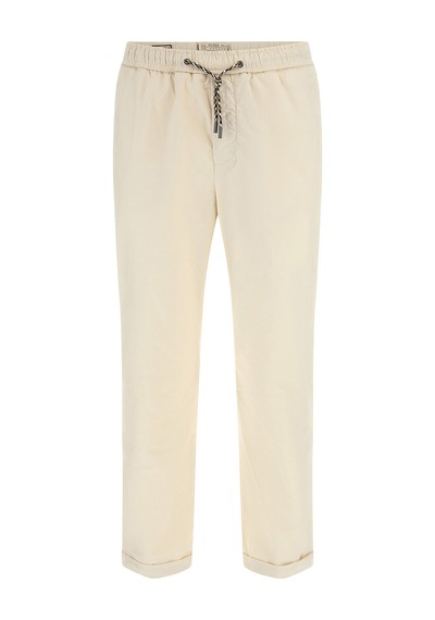 Guess Erkek Keten Karışımlı Slim Fit Pantolon M5gb79wh4ea Krem