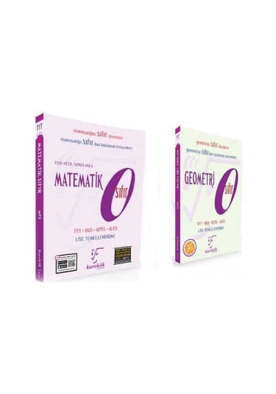 Karekök Yayıncılık Matematik ve Geometri Sıfır Seti 2 Kitap