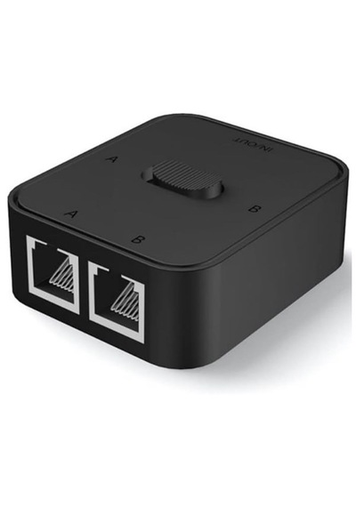 2 Port Rj45 Ethernet Switch Çevirici Çoklayıcı