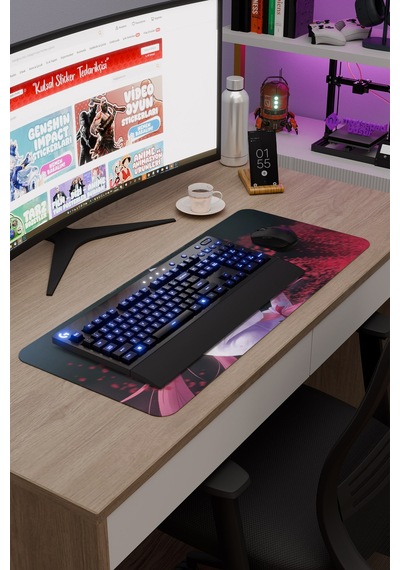 Mirai Nikki Anime V2 - 70x30 Xl Gaming Kauçuk Kaymaz Taban Mouse Pad Fare Altlığı