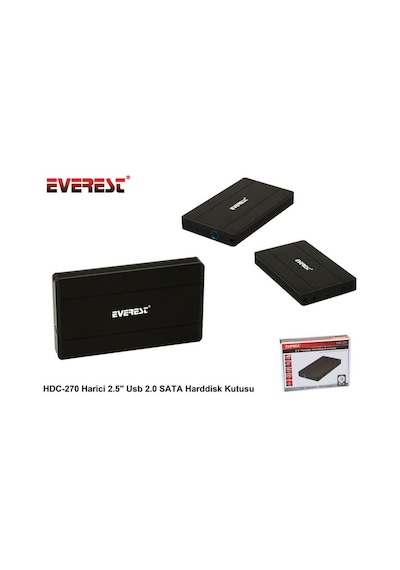 Everest Hdc-270 Harici 2.5 Usb 2.0 Sata Harddisk  Kutusu