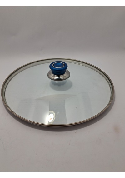 Cam Kapak 30 Cm Ve Parliement Mavi Kulp