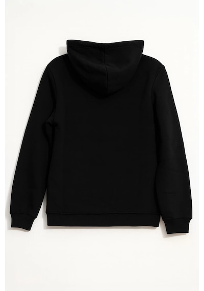Kadın Fermuarlı Kapüşonlu Cepli İçi Polarlı Sweatshirt SiYAH