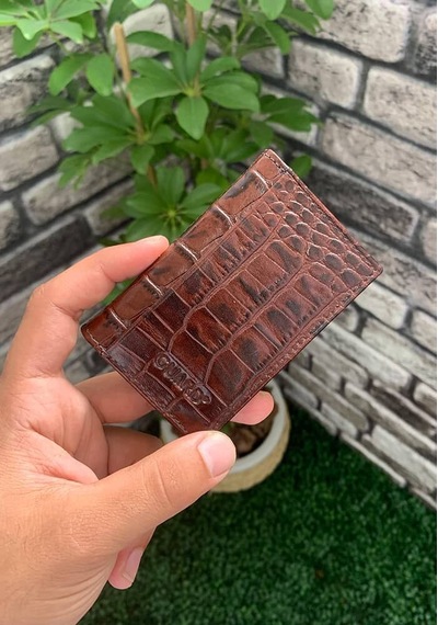 Guard Taba Croco Deri Kartlık Çok Renkli