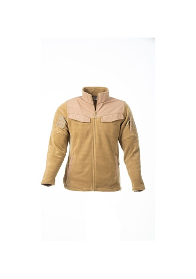 Karcamp 5 Cepli Cep Kapaklı Unisex Polar Mont Ceket Bej
