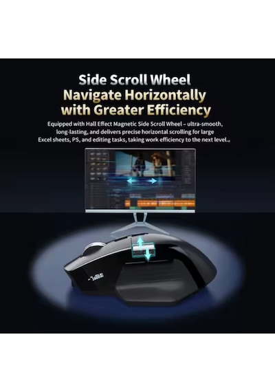Mx Master Performans 1000 Hz 8000dpi Oled Ekranlı Sessiz Ergonomik Kablosuz Mouse Siyah 001 Siyah