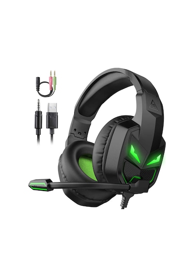 Eksa E7000 Gaming Kulaklık Oyuncu Kulaklığı - Werewolf Tasarım - 3.5 mm & Mikrofon - ZORE-257907