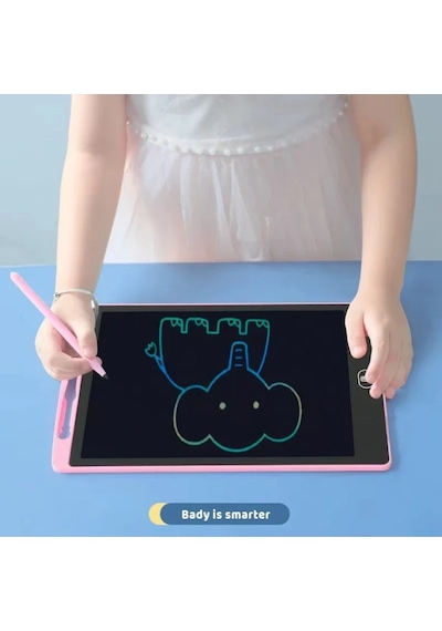 6.5/8.5 İnç Lcd Yazma Tableti Çizim Tahtasında Montessori Eğitici Çizim 8.5-light Blue Mavi
