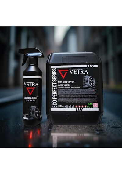 Vetra Araç Bakım Ultra Parlak Islak Görünümlü Lastik Parlatıcı 5kg+500ml