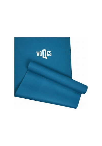 Woqes Egzersiz Matı 5mm Kalınlık 173x61 Cm Kaymaz Pilates Ve Fitness Matı Koyu Mavi Mavi