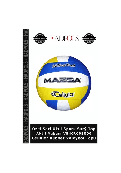 Özel Seri Okul Sporu Sarý Top Aktif Yaþam Vb-krc05000 Celluler Rubber Voleybol Topu Çok Renkli