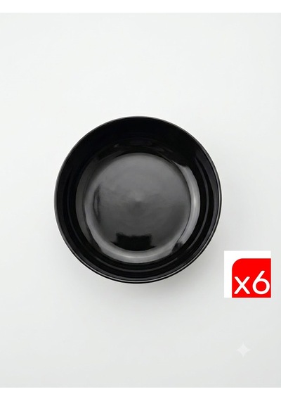 Kütahya Porselen Moderna Çorba Kasesi Siyah 15cm Mod15ks740104 6 Lı