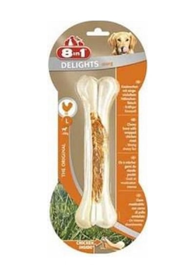 Delights Tavuklu Press Kemik Büyük Irk Köpek Ödülü Large 20 Cm 130 Gr