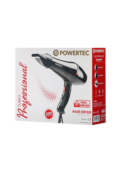 Powertec TR-901 Turbo Profesyonel 2500W Fön Makinesi & Saç Kurutma Makinesi