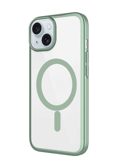 Zeyline Apple Uyumlu iPhone 15 Wireless Şarj Özellikli Sert Pc Zore Mat Riksos Magsafe Kapak-pembe