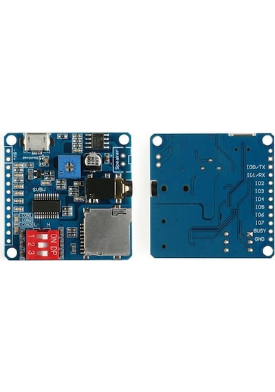 Alkatronik-Dy-Sv5W Mp3 Wav Ses Çalma Modülü Class D Amfi 5W 4-8Ohm Hoparlör