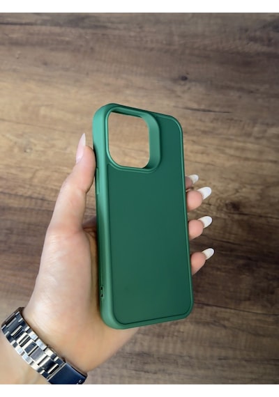 Apple Uyumlu iPhone 15 Pro Silikon Kılıf Xfab Yeşil