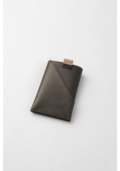 Cengiz Pakel Hakiki Deri Minimalist İnce Kartlık - 2511 - Kahve/toprak Kahve