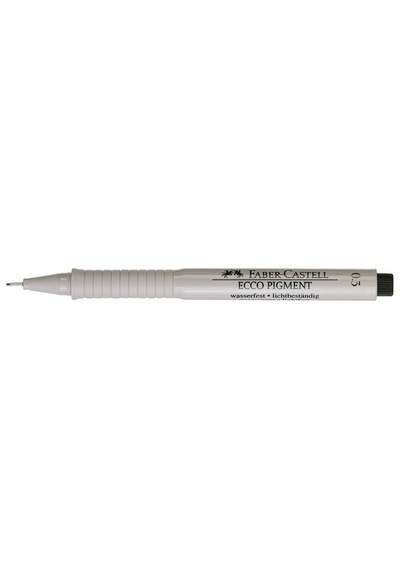 Faber-castell Ecco Pigment Teknik Çizim Kalemi, 0.3 Mm Uç, Işık Ve Su Geçirmez Mürekkep, Cetvel Ve Şablon Uyumlu