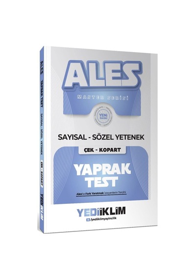 Yediiklim 2027 Ales Master Yaprak Test Çek Kopart