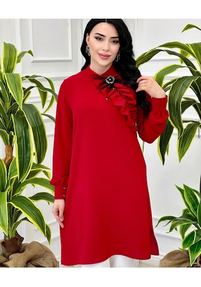 Yaka Fırfrl Tunik 40-50 6374- 001