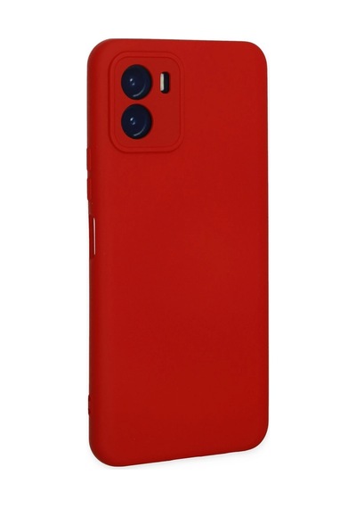 Uryport Vivo Y15s Kılıf Nano İçi Kadife Silikon - Kırmızı