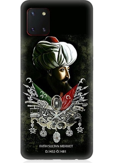 Samsung Galaxy Note 10 Lite Uyumlu Fatih Sultan Mehmet Desenli Silikon Kılıf