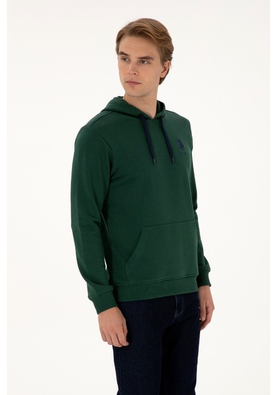 U.s. Polo Assn. Erkek Koyu Yeşil Sweatshirt 50307703-vr079 Koyu Yesıl