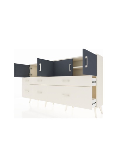 Arges Konsol 4 Raflı 6 Çekmeceli 4 Kapaklı 176x30x99 Aytaşı-antrasit/aytaşı Antrasıt/aytası - Aytası Arges Konsol 4 Raflı 6 Çekmeceli 4 Kapaklı 176x30x99 Aytaşı-antrasit/aytaşı Antrasıt/aytası - Aytası