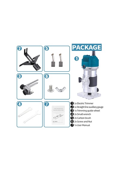 Stilmax 6 Kademe Devir Ayarlı 3000W Formika Traşlama Freze Makine