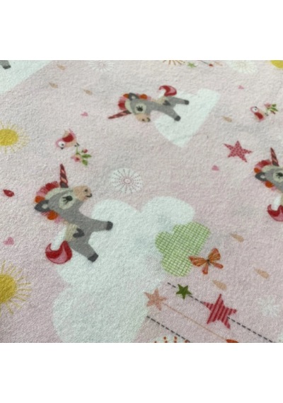 Flanel Pazen Fermuarlı Bebek Yastık Kılıfı 35x45 2 Adet Pembe