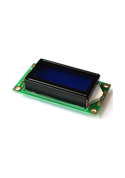 Alkatronik-0802A 8X2 Karakter Lcd Modül Mavi Backlight Display Ekran 2 Satır
