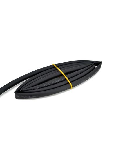 1 Metre 6,4mm Siyah Isı İle Daralan Makaron Kablo İzolasyon